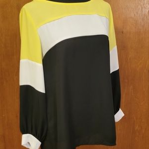 Color block blouse